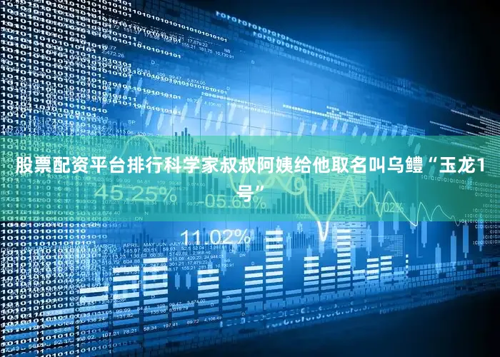 股票配资平台排行科学家叔叔阿姨给他取名叫乌鳢“玉龙1号”